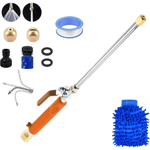 Jet Surge Power Washer, Jet Surge, Jet Surge High Pressure Power Washer, with Universal Hose End, for Car Pet Window Patio Gutter Cleaning Tool, 2-In-1 High Pressure Power Washer