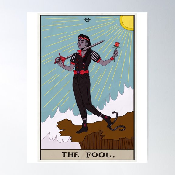 Jet - The Fool Poster Wall Art, Modern Wall Decor For Living Room Bedroom, 8x12 UNFRAMED