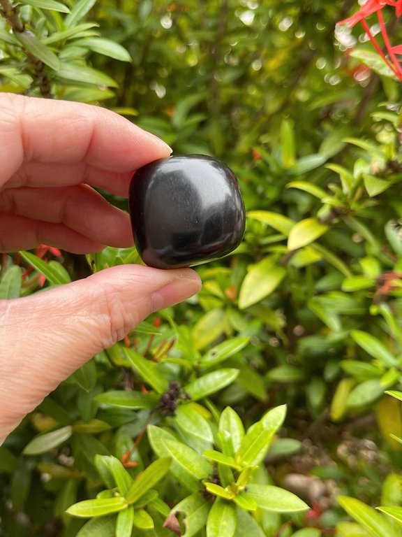 Jet Tumbled Stones, Polished Jet Gemstone, Jet Healing Crystals (Jet, 0.25 Pound)