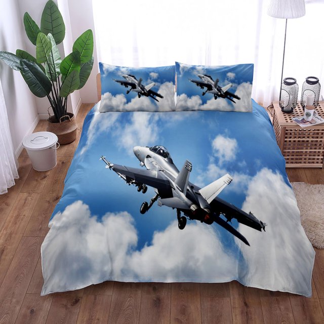 Jet airfighter Cg Duvet Cover Set King Double Full Twin Single Size Bed