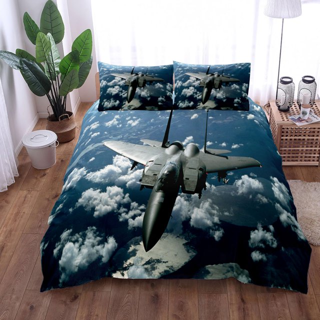 Jet airfighter Cg Duvet Cover Set King Double Full Twin Single Size Bed