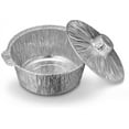 thumbnail image 1 of JetFoil Disposable Aluminum Pot with Lid Complete Set Good to use on Stove-Excellent for Small Kitchens, Truckers, Camping, RVs &Take-out (X-Large: Qty-12), 1 of 4