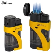 JetLine Phantom Quad Flame Lighter - Yellow