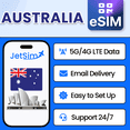 thumbnail image 1 of JetSim Bring Your Own Phone eSIM SIM Card Kit for Australia - Activation Required, 1 of 6