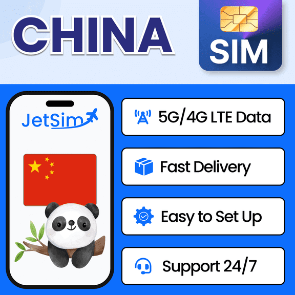 JetSim Bring Your Own Phone SIM SIM Card Kit for China- Activation Required
