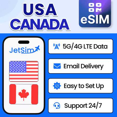 JetSim Bring Your Own Phone eSIM SIM Card Kit for Global Travel (Austria, Australia, Cambodia, China, More)- Activation Required