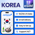 thumbnail image 1 of JetSim Bring Your Own Phone eSIM SIM Card Kit for Korea- Activation Required, 1 of 6
