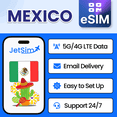 thumbnail image 1 of JetSim Bring Your Own Phone eSIM SIM Card Kit for Mexico- Activation Required, 1 of 6