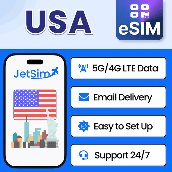 JetSim Bring Your Own Phone eSIM SIM Card Kit for UK & Ireland- Activation Required
