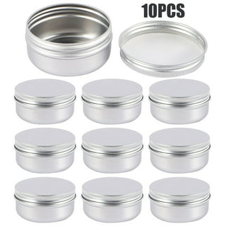 5Pcs Aluminum Tin Containers w/Clear Lids Case For Balm Candy Jewelry DIY  Crafts