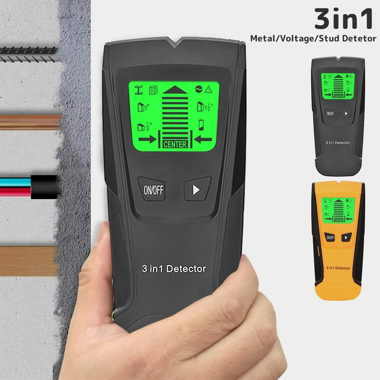 Jetcloudlive 3 in 1 Stud Finder Wall Scanner Metal Detector LCD Screen  Precise Position Stud Sensor Thickness Measuring Instruments Wall Beam  Scanner