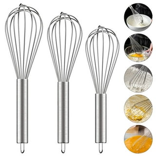 Chef Pomodoro Kitchen Whisk 3-Piece Set, Stainless Steel Wire Balloon Whisk  Utensil, 1 - Kroger