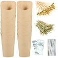 thumbnail image 1 of Jetcloudlive 50 Pcs Charcuterie Cups with 200 Bamboo Sticks 50 Bags and 50 Ties 14oz Snack Serving Cup Paper Appetizer Cup Handheld French Fries Holder for Fruits Appetizers, 1 of 9