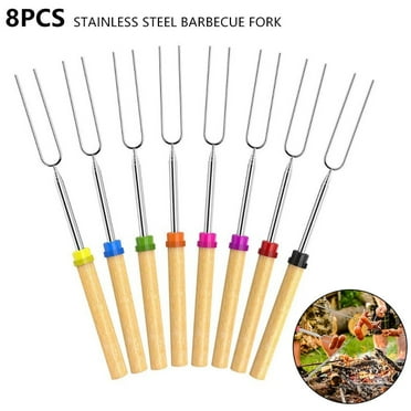 CARPATHEN Campfire Sticks For Marshmallows And Hot Dogs - Set Of 6 Rotating Roasting Sticks For Fire Pit - Extra Long Forks For Camping & Fireplace | Buy Now With Express International Delivery