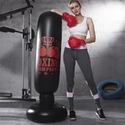 Inflatable Punching Bag for Kids, 63" Freestanding Boxing Target with Stand for Karate and MMA Training