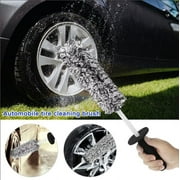 Jetcloudlive Car Wheel Cleaning Brush Tool,Tire Cleaner 16.5 Inch Non-Slip Handle for Car Cleaning