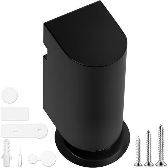 Magnetic Door Stop Zinc Alloy Magnetic Door Stopper Windproof Floor Doorstop Adhesive or Drilled for Rooms Offices Bathrooms