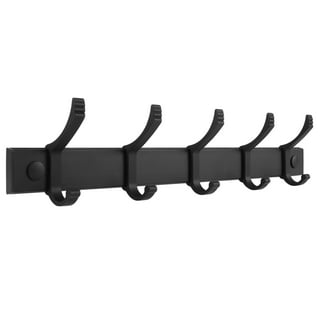 WEBI Coat Hook Wall Mounted - Heavy Duty Metal Dual Wall Hook Rack – Double Prong Robe Hooks for Bathroom Kitchen Office Entryway Closet,Single Hook