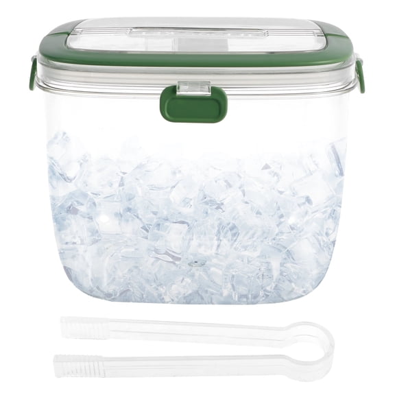 5.3 QT Ice Bucket with Lid and Tong Sealed Ice Bucket Container with Handle Ice Cube Bucket Portable Wine Bucket Multifunctional Ice Storage Bin for Cocktail Freezer Bar