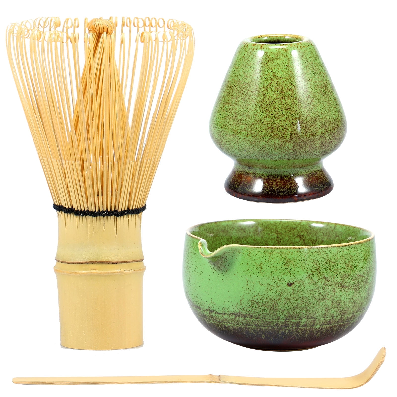 9-Piece Matcha Making Kit – Includes Whisk, Bowl, Sifter, Spoon & More For Traditional Japanese Tea Ceremony (Green)
