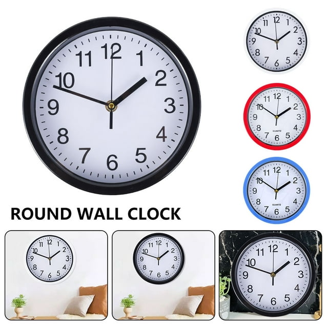 Jetcloudlive Living Room Silent Wall Clock 8 Inch Battery Operated Wall ...
