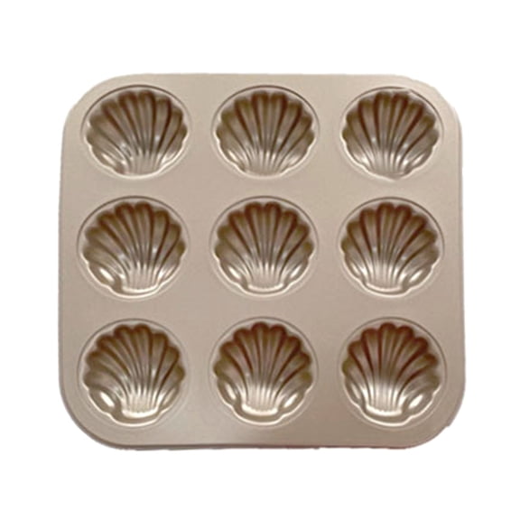 Jetcloudlive Madeleine Mold Cake Baking Pan 6/9/12-Cavity Non-Stick Candy Mold Food Grade Carbon Steel Cake Mold Madeleine Pan Shell Shaped Baking Mold for Cookie Cake Chocolate