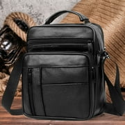 Jetcloudlive Mens Genuine Leather Handbag Shoulder Bag Fashion Cross Body Messenger Business