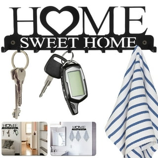 Home Sweet Home Personalized Key Ring Holder for Wall, Key Hook, Key  Hanger, Key Rack, Key Organizer -  Canada