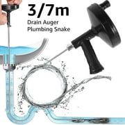 Jetcloudlive Plumbing Snake Drain Auger Manual Snake Drain Clog Remover with 23Ft/9.8Ft Flexible Wire Rope Reusable Drain Cleaner with Non-slip Handle for Bathroom Kitchen Bathtub Shower Sink