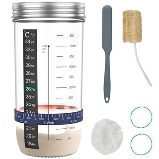 Ultimate Sourdough Starter Jar Kit 31.8 oz - Reusable Sourdough Jar fo –  Benicci