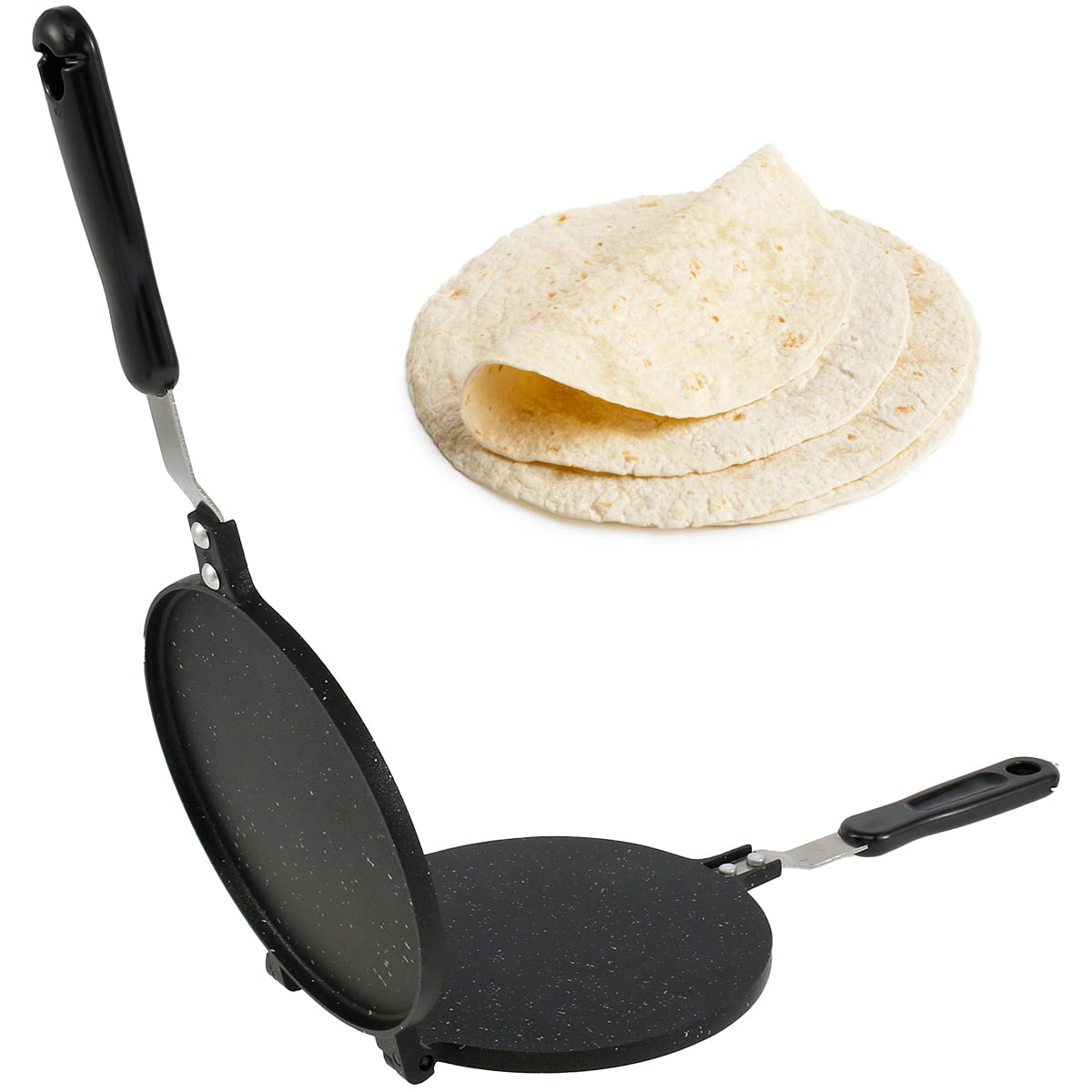 Tortilla Press Pan Non-Stick with Bakelite Handle Heavy-Duty Stove Top Pan☸