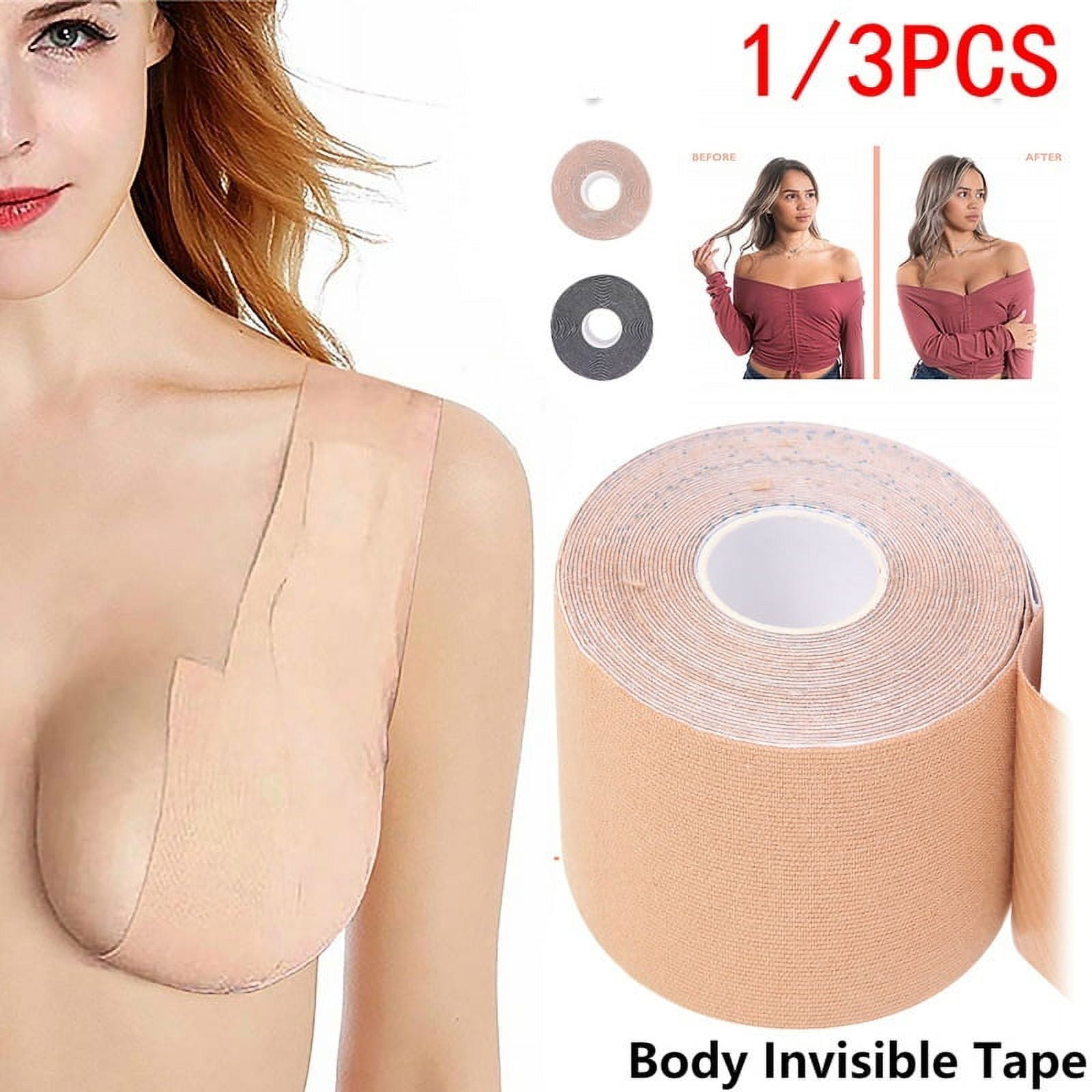 Jetcloudlive Women Body Invisible Bra Nipple Cover DIY Breast Tape