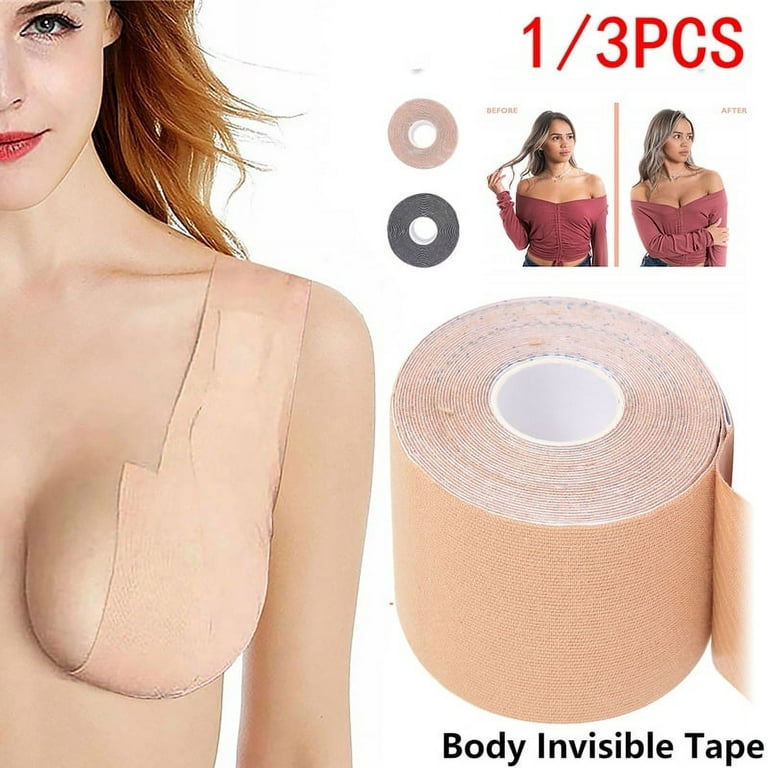 Jetcloudlive Women Body Invisible Bra Nipple Cover DIY Breast Tape Push Up  Sticky Bra Tape Bralette