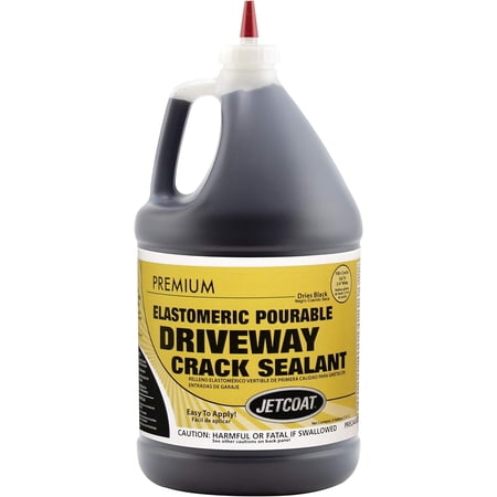 Jetcoat Premium Elastomeric Asphalt Crack Filler and Sealant, Perfect for Blacktop Repair (1 Gallon)