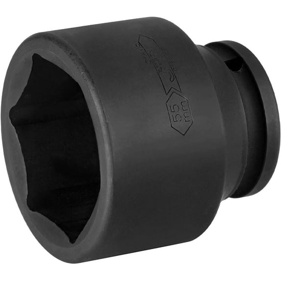 Jetech 3/4 Inch Drive 55mm Standard Impact Socket, Metric