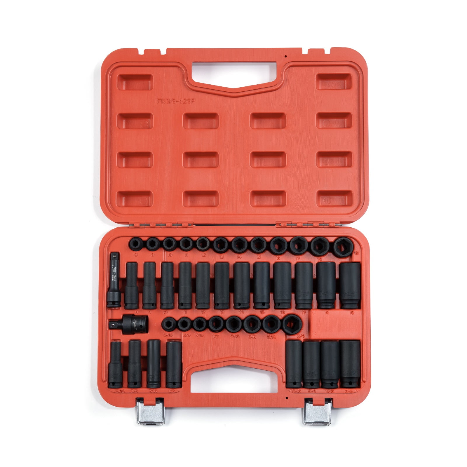 Jetech 42 Piece 3/8 Inch Drive SAE & Metric Impact Socket Set - Walmart.com