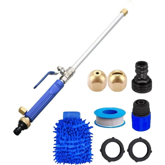 2026 Upgraded Jet Nozzle Power Washer, 3 Spray Modes, 360° Rotating with 2 Nozzles and Quick Connector, For All Kinds of Washing/Watering