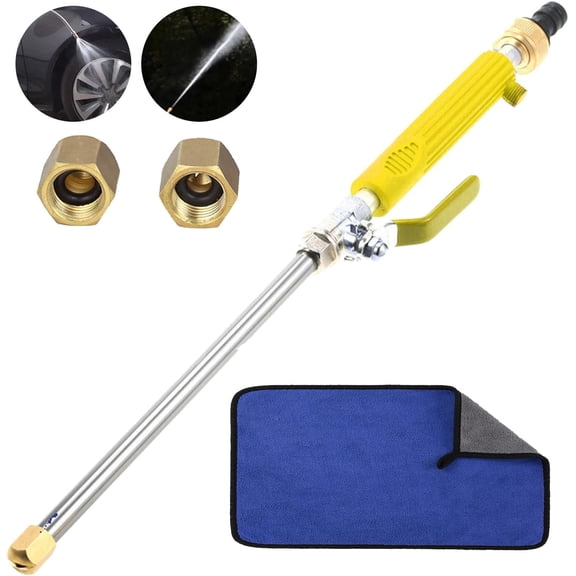 Jethose Pressure Washer, 2-in-1 High Pressure Power Washer with 2 Spray Tips, Garden Hose Nozzle with Quick Connectors for Car, Driveway, Patio Cleaning