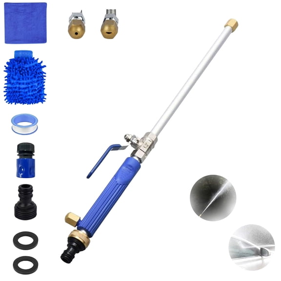 Jethose Pressure Washer, 2-in-1 High Pressure Power Washer for House, for Every Garden Hose (Blue)