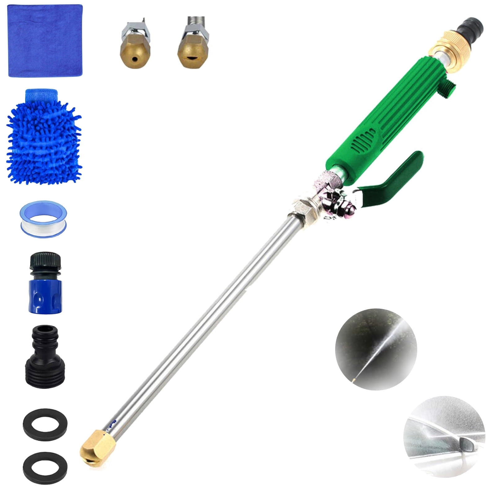Jethose Pressure Washer, 2-in-1 High Pressure Power Washer for House, for  Every Garden Hose (Green)