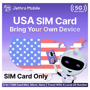Jethro Mobile Bring Your Own Phone SIM Kit - Activation Required