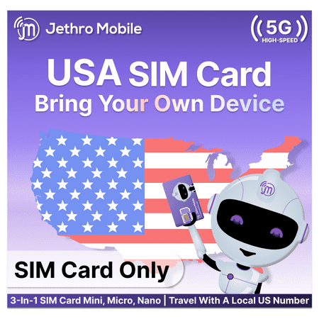 Jethro Mobile Bring Your Own Phone SIM Kit - Activation Required