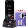 thumbnail image 1 of Jethro SC490 4G LTE Big Button Cell Phone for Seniors and Kids, Easy to Use, Unlocked with 90 Day Unlimited Talk and Text Plan, 1 of 5