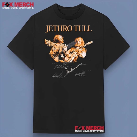 Jethro Tull Signature Black T Shirt