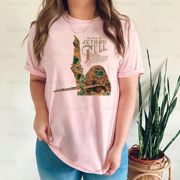 Jethro Tull The Anniversary Collection Prog Rock Band Ian Anderson BK T-Shirt Unisex, up to 5XL