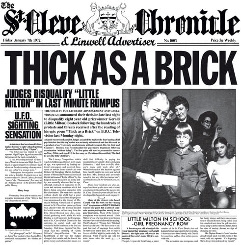WEA CORP Jethro Tull - Thick As a Brick - Music & Performance - CD