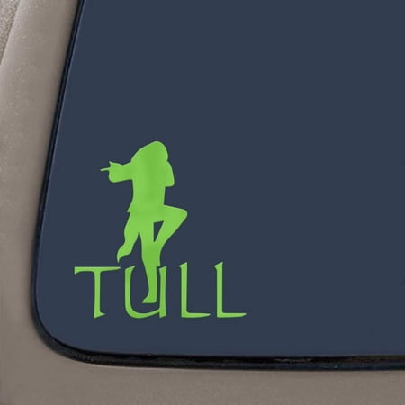 Jethro Tull Vinyl Decal Sticker | 5.5-Inches | Lime Green | Car Truck Van SUV Laptop Macbook Wall Decals