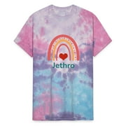 Jethro Vintage Boho Rainbow Unisex Tie Dye T-Shirt