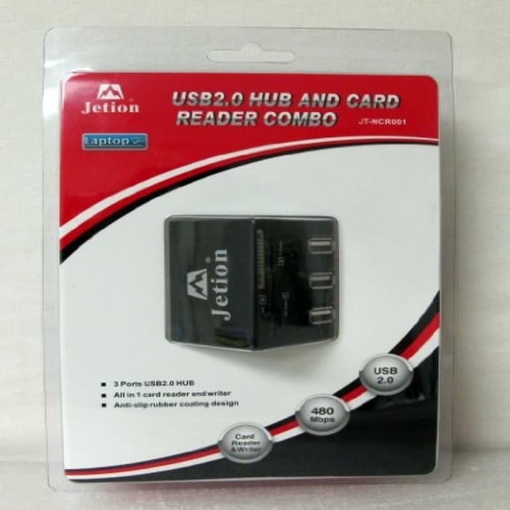 Jetion JT-NCR001 2.0 Hub with Card Reader Combo