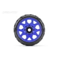 thumbnail image 1 of Jetko Tires  3.8 in. 1-8 Scale SGT EX-Rockform Claw Rims Mounted Tires, Metal Blue, 1 of 1